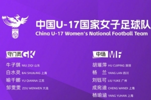 为备战U-17女足世界杯，U-17女足国家队将组织2026年第七期集训