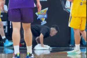 《人民日报》赞CBA擦地哥：年薪20万 愿用“战斗”姿态擦进NBA