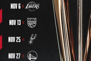 开拓者NBA杯赛程：11月7&14日客战湖人&国王 26&28日主场打刺&勇