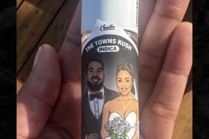 玩这么大？唐斯婚礼回礼送宾客定制大麻还有专属打火机套