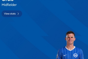 传射建功，英超官方：格罗斯当选布莱顿3-0阿森纳全场最佳